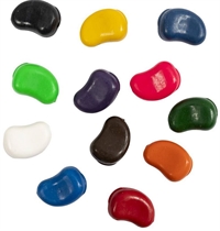 Vokskridt ergonomisk til børn - 12 stk - bivoks/soja